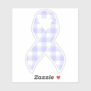 Esophageal Cancer Awareness Plaid Periwinkle