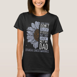 Esophageal Cancer Awareness Ribbon Dad Warrior T-Shirt