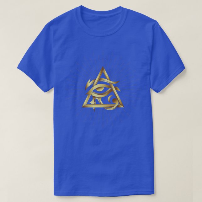 Esoteric Egyptian Eye Sacred Geometry Occultism  T-Shirt (Design Front)