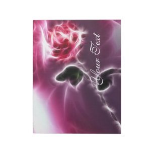 Esoteric Fantasy Pink Rose Notepad