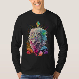 Esoteric Lion Crystals Cute Illustration 2 T-Shirt