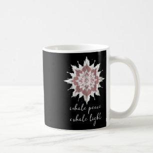 Esoteric Meditation Lotus Flower Inhale Peace Exha Coffee Mug