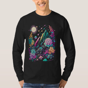 Esoteric Nature Crystals Cute Illustration T-Shirt