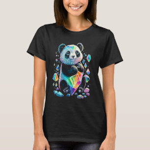Esoteric Panda Crystals Cute Illustration 2 T-Shirt