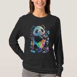 Esoteric Panda Crystals Cute Illustration 2 T-Shirt