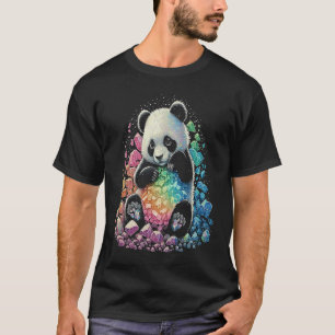 Esoteric Panda Crystals Cute Illustration 4 T-Shirt