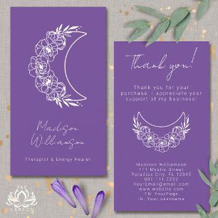 Esoteric Psychic Modern Photo Customer Thank You Business Card