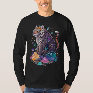 Esoteric Tiger Crystals Cute Illustration 2 T-Shirt