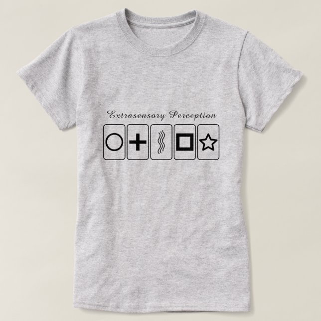 ESP Zener Cards T-Shirt (Design Front)
