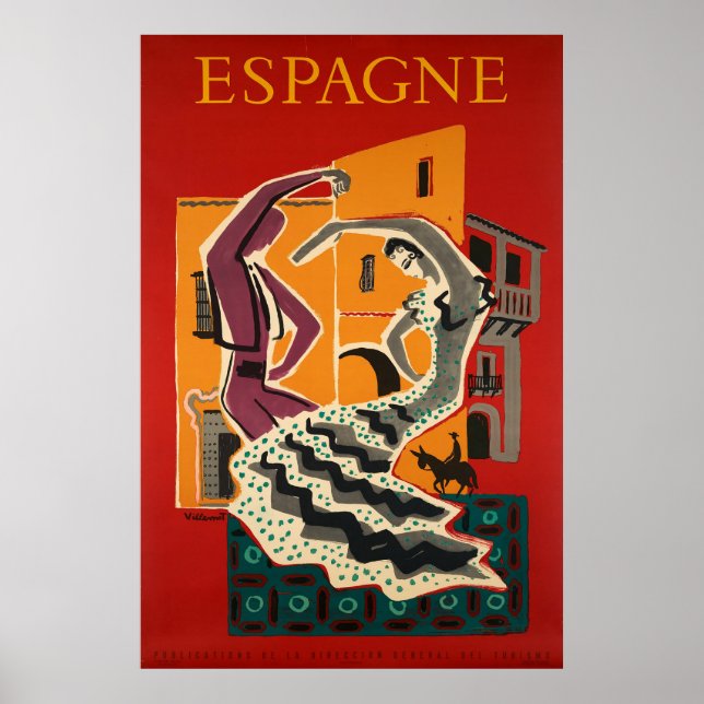 Espagne, Spain, Travel Poster (Front)