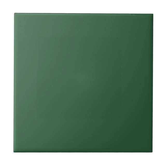 Espalier Tree Green Square Kitchen and Bathroom Tile (Front)