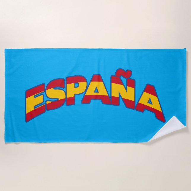 España 1 beach towel (Front)