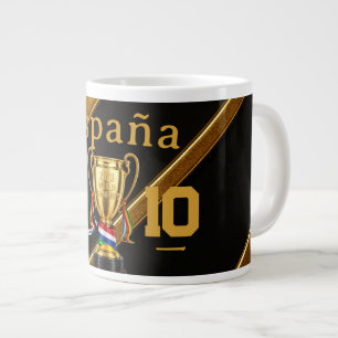 España 2026 Global Games: Gold Ribbon  Premium 10 Large Coffee Mug