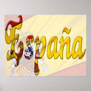 España Banderas ~ Spanish Flag Poster