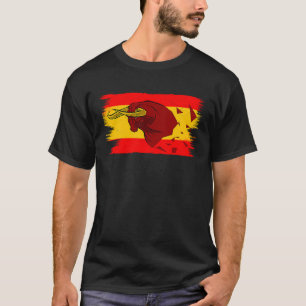 Espana Bull Fight for Taurus and Spain Flag T-Shirt