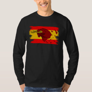 Espana Bull Fight for Taurus and Spain Flag T-Shirt
