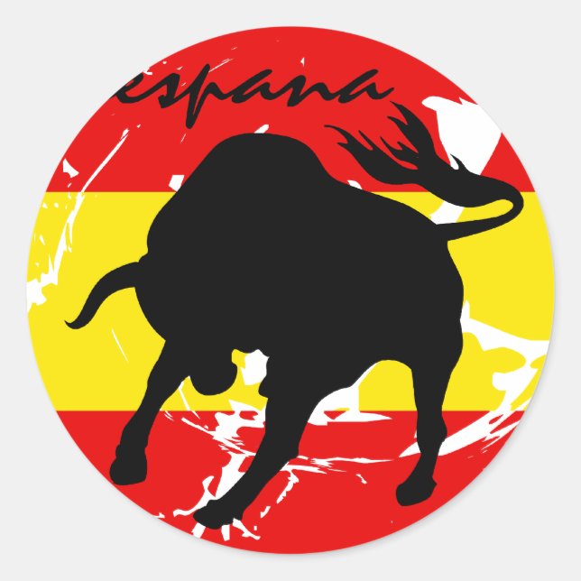 Espana Classic Round Sticker (Front)