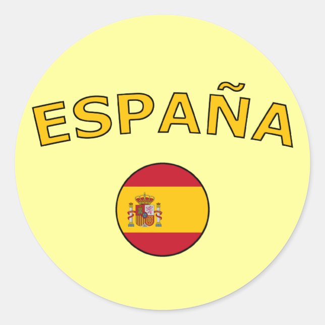Espana Classic Round Sticker (Front)