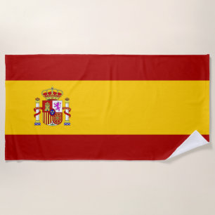 España flag beach towel