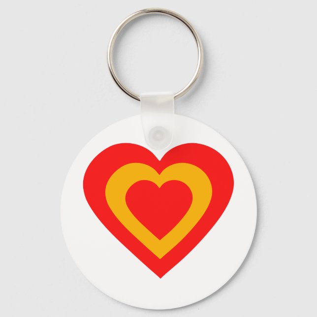 espana-heart. key ring (Front)