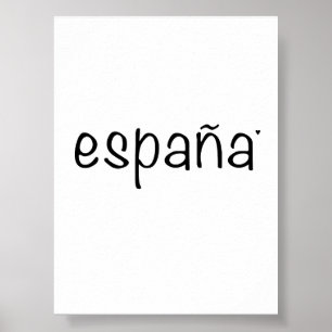 Espãna - minimalistic typography poster