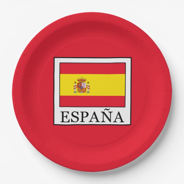 España Paper Plate (Front)