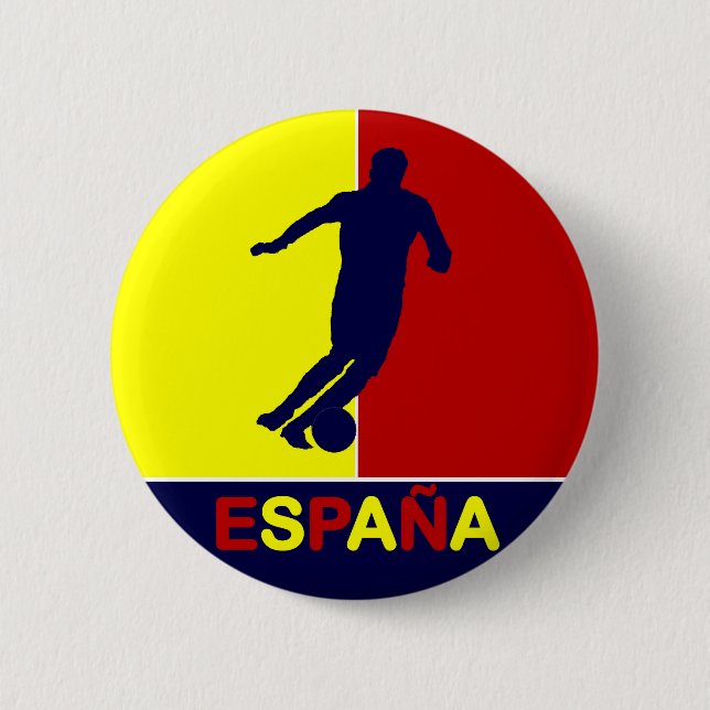 Espana Spain 2010 Soccer Button (Front)