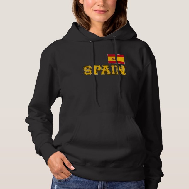 España, Spain, Bandera española, Spanish Patriotic Hoodie (Front)