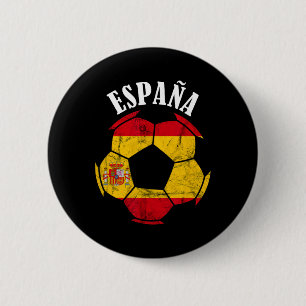 Espana Spain Flag Spain Soccer Player Spanish Prid 6 Cm Round Badge