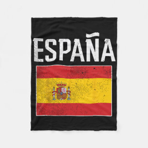 Espana Spain Flag Spanish Soccer Men Women Kids Bo Fleece Blanket