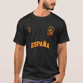 Espana Spain Team Sports Number 1 Soccer Spanish F T-Shirt