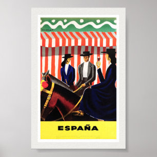 Espana Spain Vintage Travel Poster Restored
