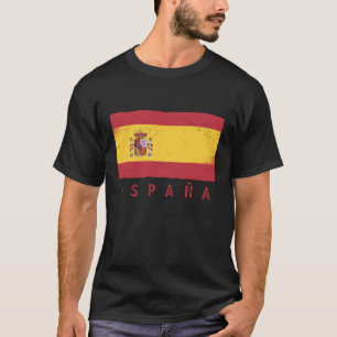 España Spanish Flag Spain Vintage Gift Football T-Shirt