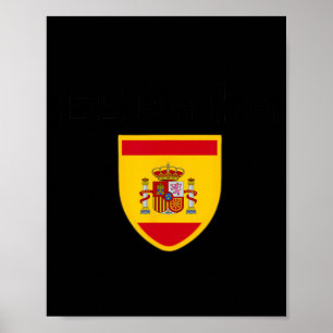 Espana Spanish Footll Soccer Jersey Jersies Ll Top Poster