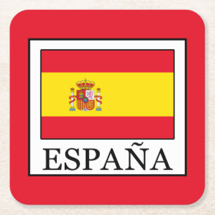 España Square Paper Coaster