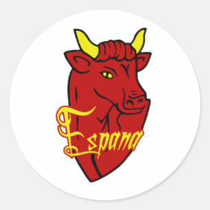 Espana Toro Spanish Bull for Spain lovers Classic Round Sticker