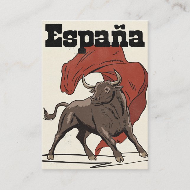 España Travel poster Enclosure Card (Front)