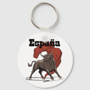 España Travel poster Key Ring