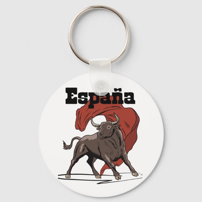 España Travel poster Key Ring (Front)