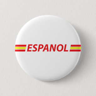 espanol icon 6 cm round badge