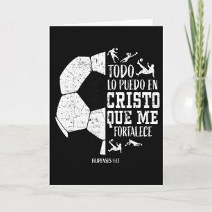Español Spanish Christian Soccer Fútbol Filipenses Card