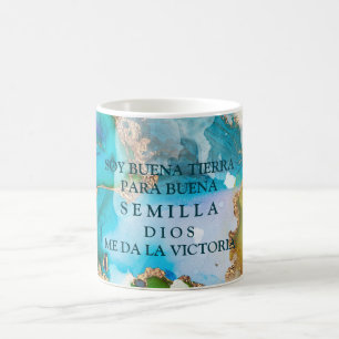 Español Verso Buena Tierra Para Buena Semilla Coffee Mug