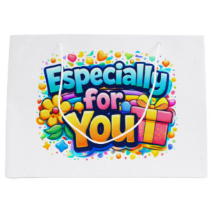 Especially for You – Cute Floral & Gift Bag Design
