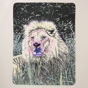 especially for you - lion 721-1 sherpa blanket