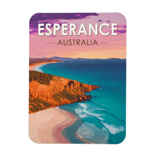 Esperance Australia Travel Art Vintage Magnet