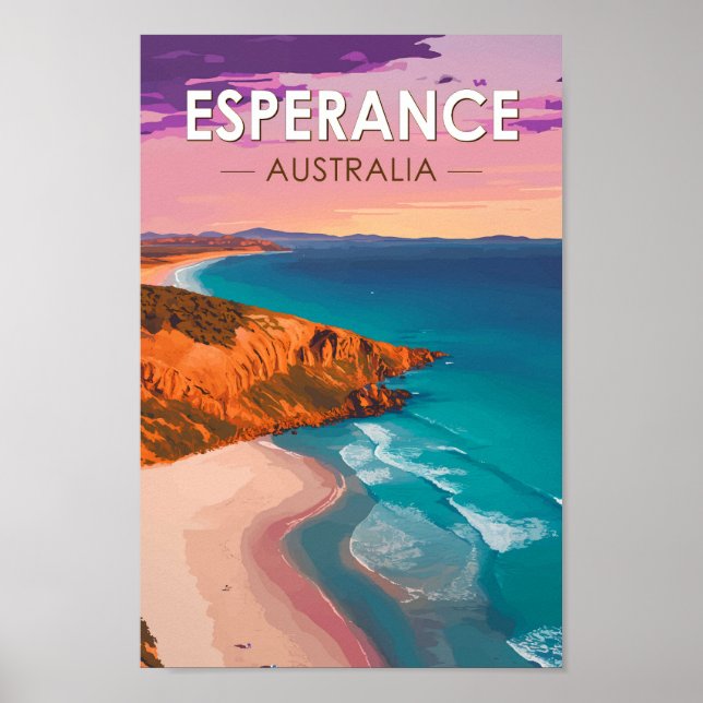Esperance Australia Travel Art Vintage Poster (Front)