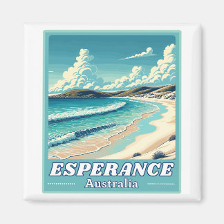 Esperance in Western Australia Retro Skyline Magnet