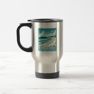 Esperance in Western Australia Retro Skyline Travel Mug