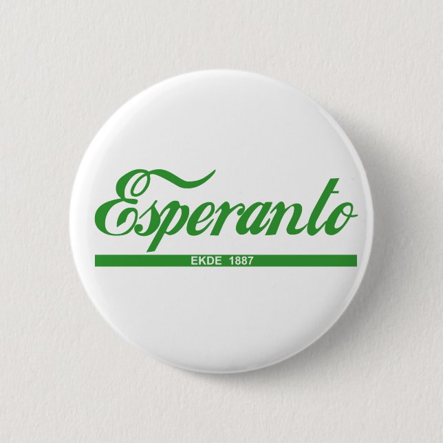 Esperanto 6 Cm Round Badge (Front)