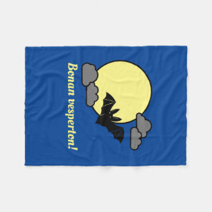 Esperanto: Bonan vesperton! Fleece Blanket